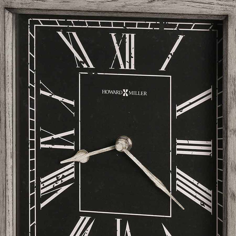 Merrick Modern & Contemporary Analogue Quartz Movement / Crystal Tabletop Clock in Grey