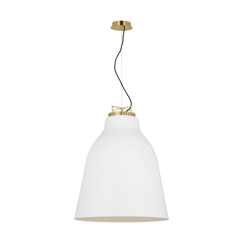 Forge 1 - Light LED Pendant, Matte White, 31.9" H x 26" W x 26" D