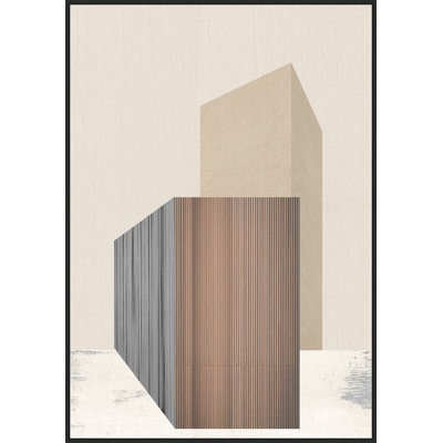 Opulent Structures 1 Framed Graphic Art Canvas