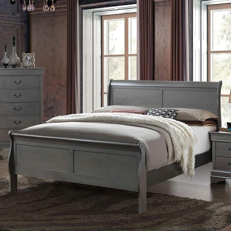 Staats Bed, Gray, Twin