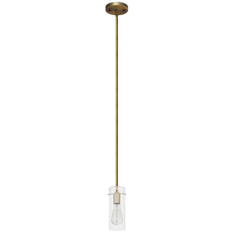 Luminaire suspendu cylindrique à 1 lumière Devantae
