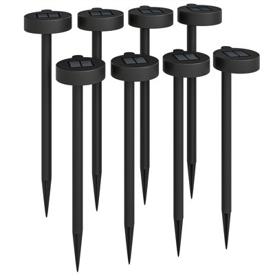 Unfinished Solar Powered Integrated LED Pathway Light Pack