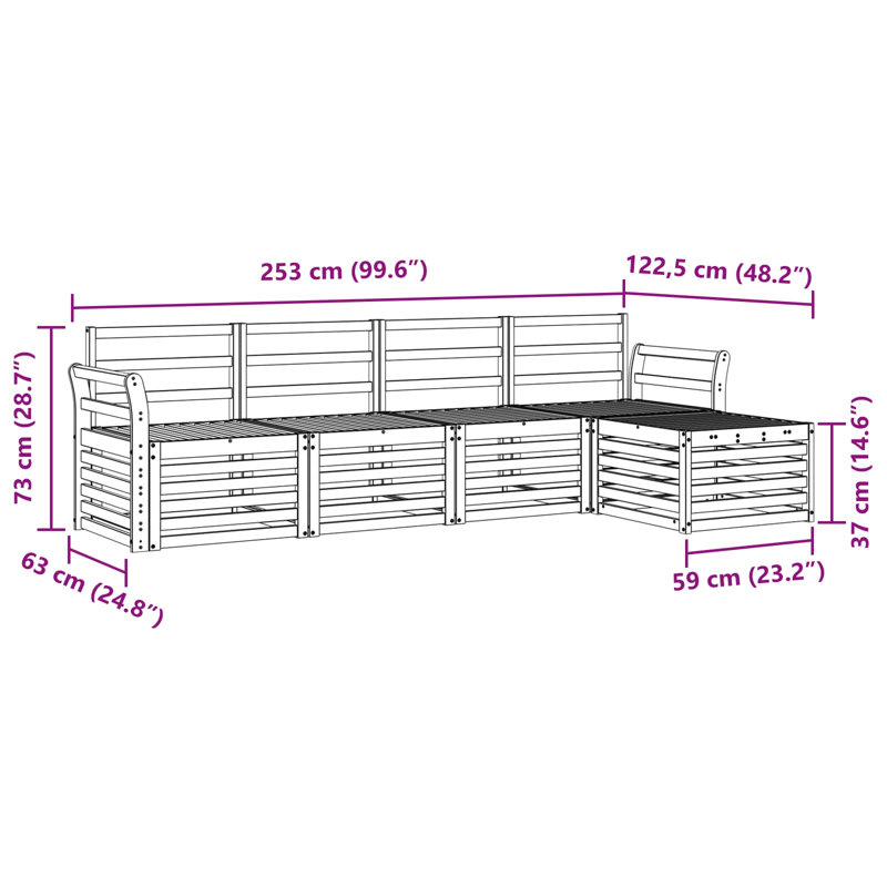 Patio Sofa, 5