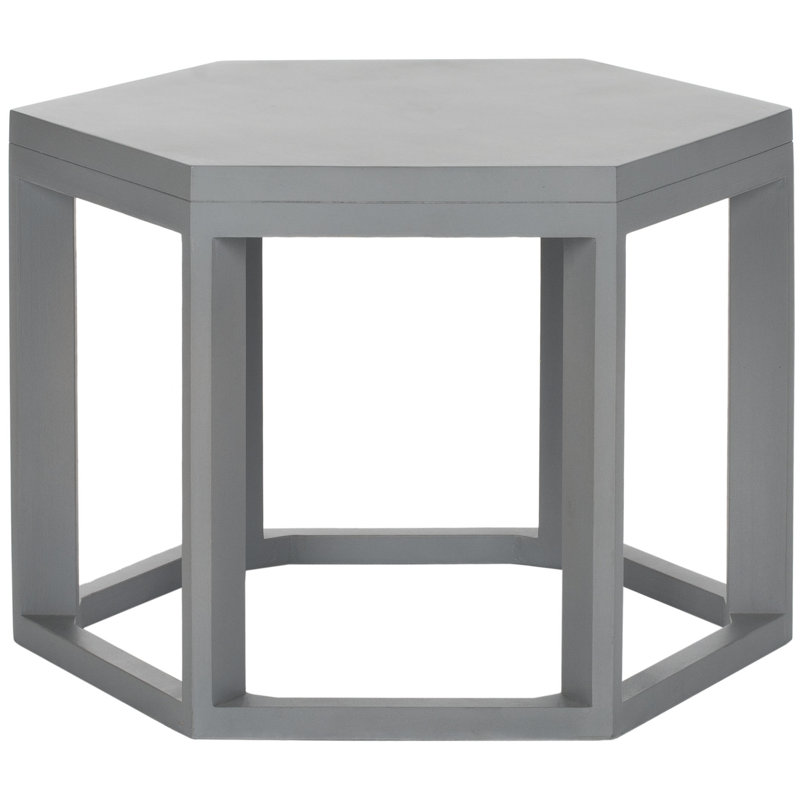 Table de bout cadre Heidi, Bleu gris perle