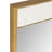 Lina Rectangular Metal Wall Mirror with Marble-1622847877