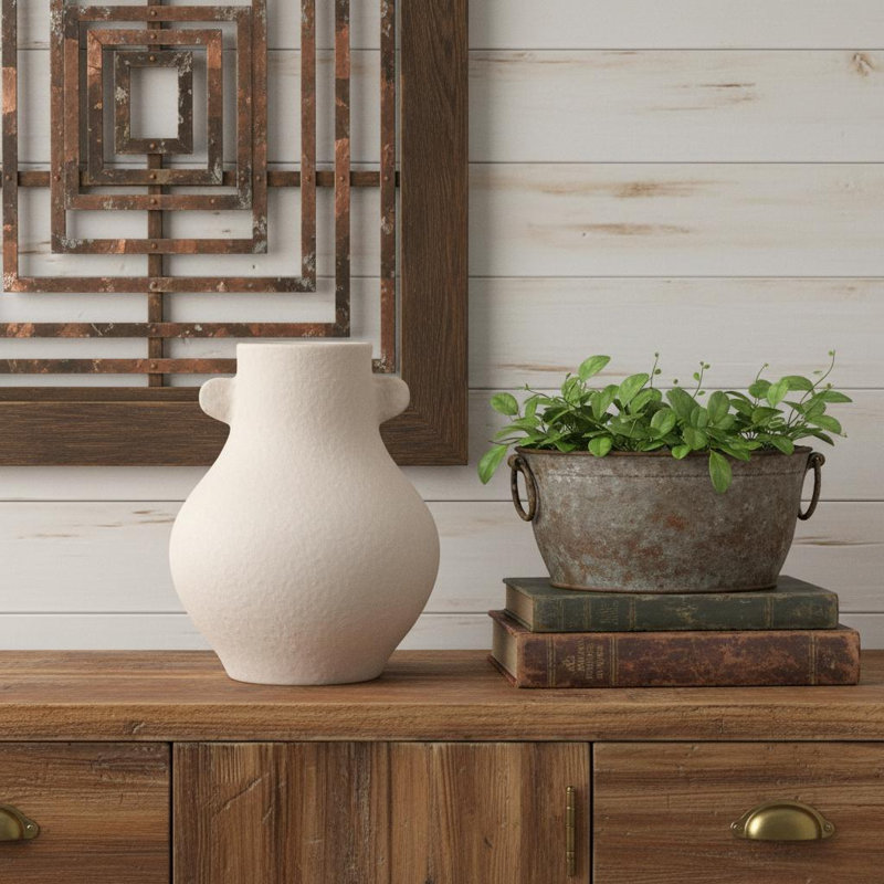 Recycled Paper Chalk Vase 9.75"H