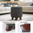 Storage Ottoman With Padded Seat, Modern Cotton-Linen Footrest, Round Stool For Living Room Bedroom-802350586