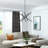 10 Light Black Medium Chandelier