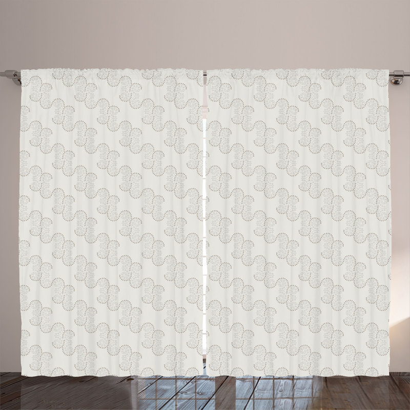 Semi Sheer Curtain Pair