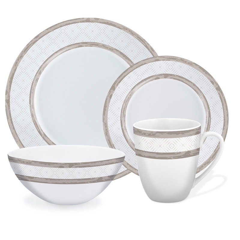 Aaryn-Paul Piece Porcelain China Dinnerware Set - Service for 4