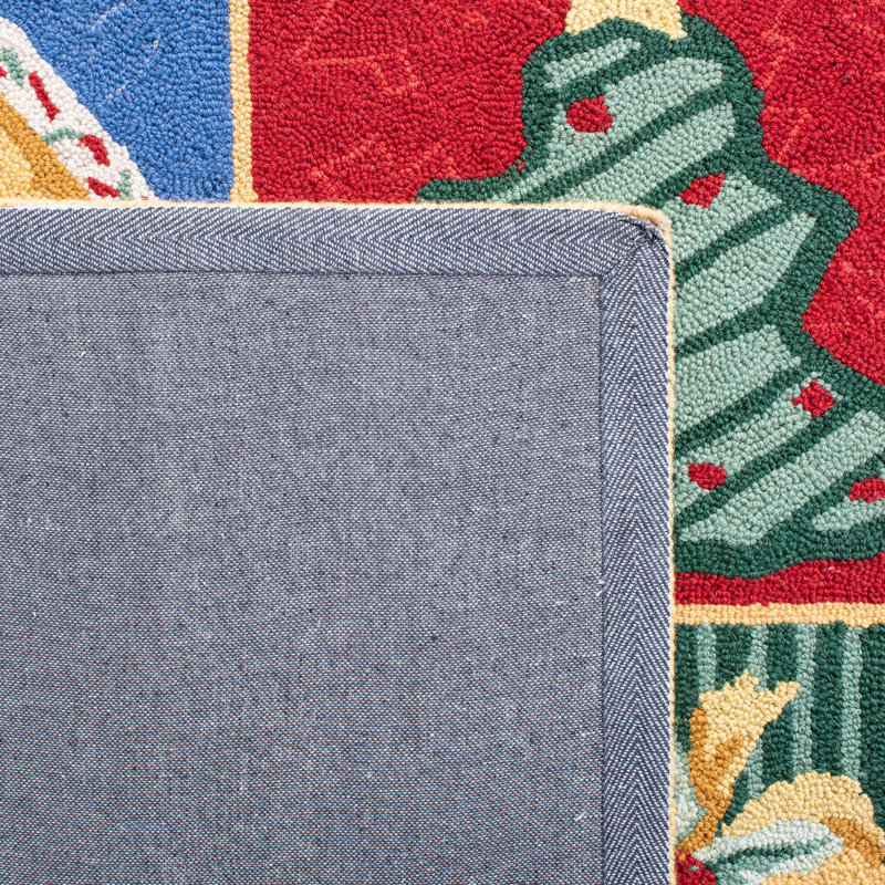 Paget Hand Hooked Wool Floral Rug, Rectangle 8' x 10'