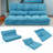 Double Chaise Lounge Sofa Floor Couch And Sofa With Two Pillows