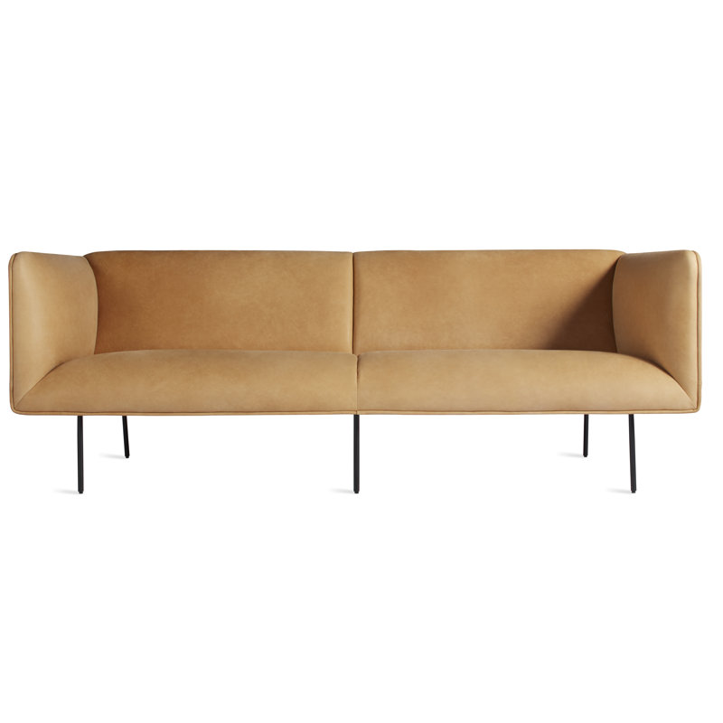 Dandy Sofa, Camel Genuine Leather, 32" H x 86" W x 37" D