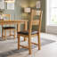 Dover 50cm H Upholstered Ladder Back Side Chair in Brown-2101009106