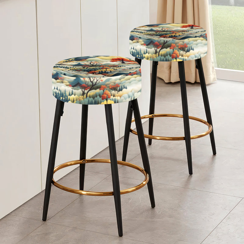 Ensemble de 2 tabourets de bar Earth Tones