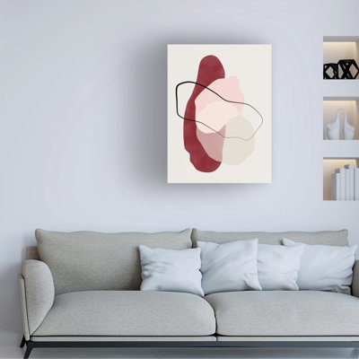 «Bolologia rouge» sur toile par Elena Ristova