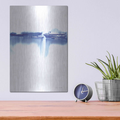 «Blue Horizon III» par Alan Majchrowicz - peinture sur métal sans cadre