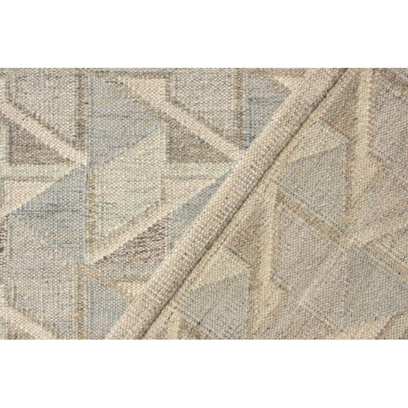 Scandinavian Wool Geometric Area Rug, Rectangle 10' x 14'
