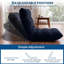 Chaise de plancher pliante, siège réglable à 14 positions avec mousse à mémoire de forme de 5,9 po, chaise de jeu et de méditation, bleu-258090159