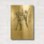 «Dance figure 5» par Stellar Design Studio, art mural en métal doré, 16 po x 24 po-133036879