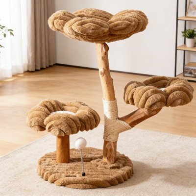Simple Design Brown Cat Climbing Frame