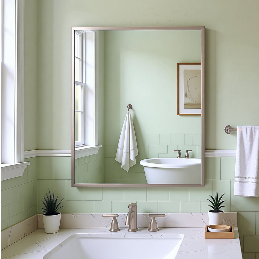 Kaydeigh Aluminum Rectangle Dresser Mirror Wrought Studio™ 