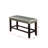 Counter Height Bench In Dining Area, Silver Faux Leather Cushioned Seat, Robust Wooden Base, Modern Appeal Room Bench, Comfy Stable Construction,-1257322697