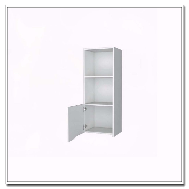 Armoire murale blanche avec une porte, Blanc