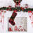 Rug Hooked Reindeer Stocking