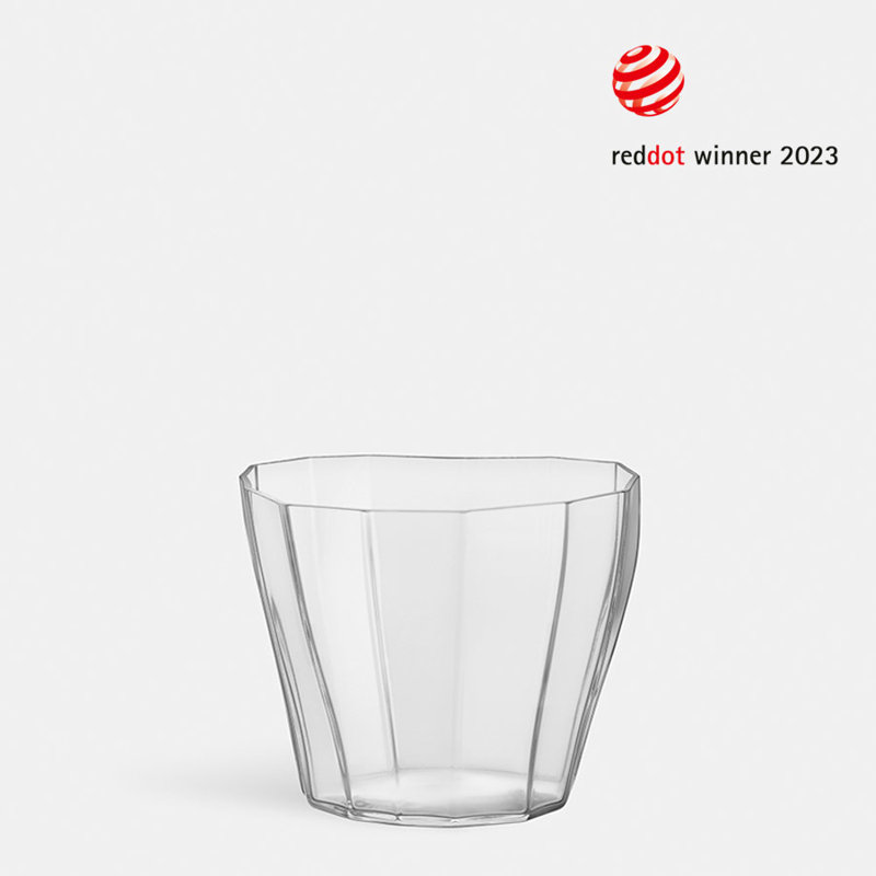 Reed Handmade Glass Table Vase, Clear