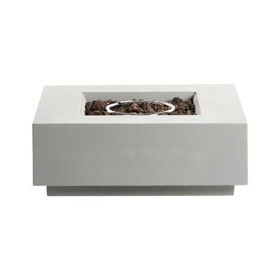 Square Concrete Propane Fire Pit