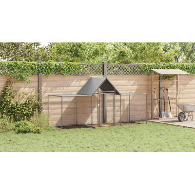 Chicken Cage Walk-in Chicken Coop Pen Poultry Cage Galvanized Steel