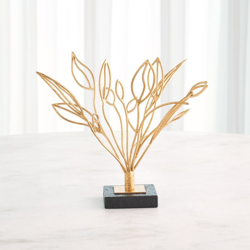 Windswept Sculpture-Gold Leaf