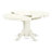 5 Piece Dining Room Furniture Set Includes an Oval Wooden Table with Butterfly Leaf and 4 Brown Linen Fabric Parsons Chairs, Linen White-1162899504-1162899507-1096358653
