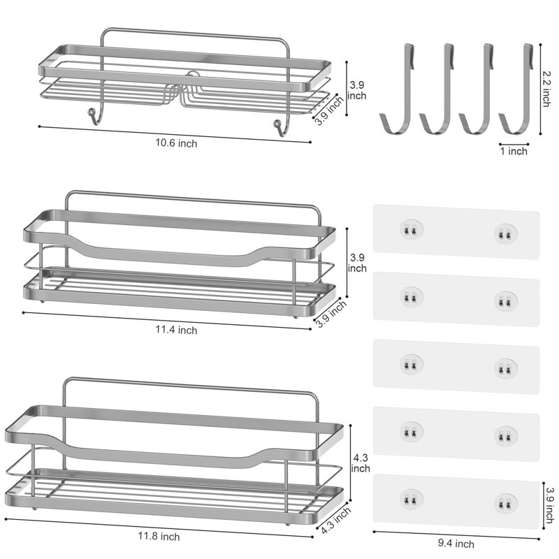 Tapscott Adhesive Shower Shelf