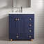 Meuble-lavabo simple 30 po avec plateau en céramique