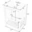 Meuble-lavabo simple 24,09 po avec comptoir en céramique-94399969