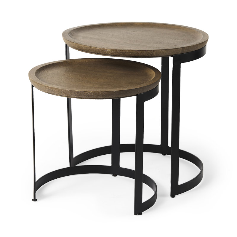 Solid Wood Top Nesting Tables