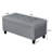 40" Tufted Linen Storage Ottoman Bench-2117638871