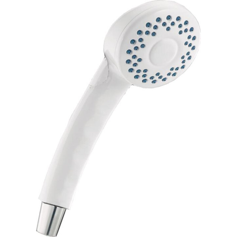 Universal Showering Components Full Handheld Shower Head, White/Black