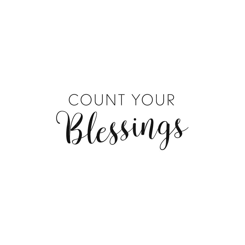 " Count Your Blessings ", 8" H x 12" W  