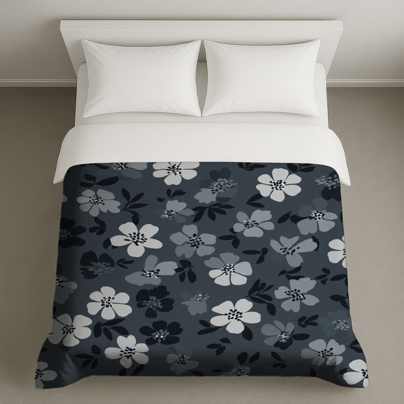 Housse de couette à motif floral, Lit simple