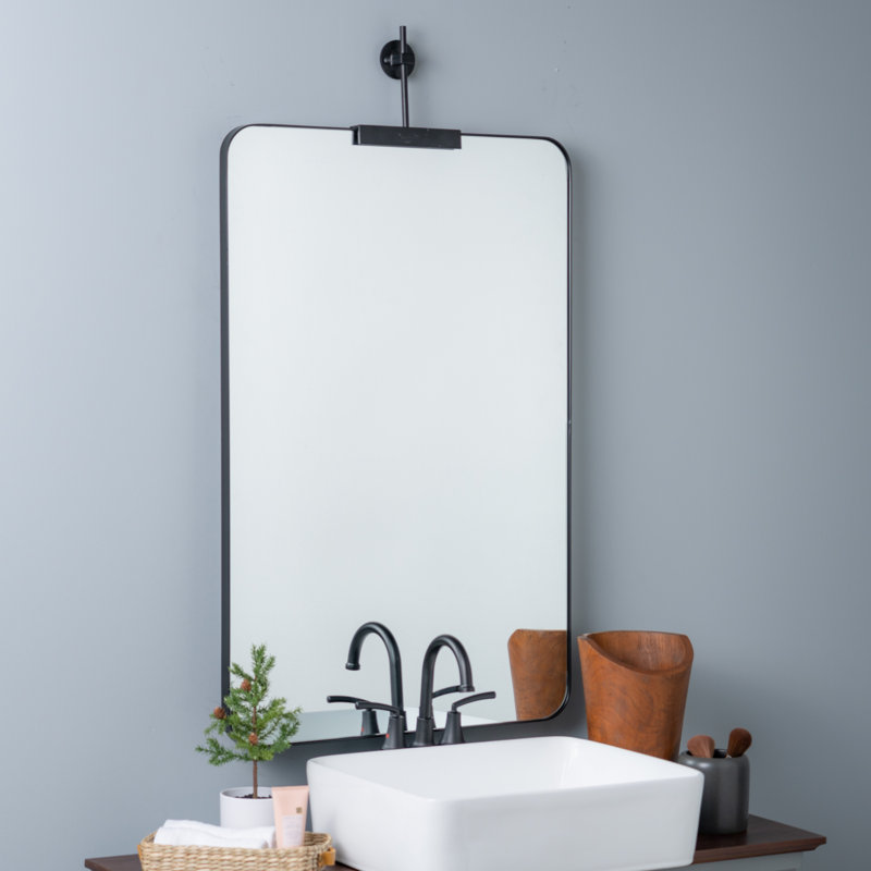 Frida Rectangle Mirror, Black
