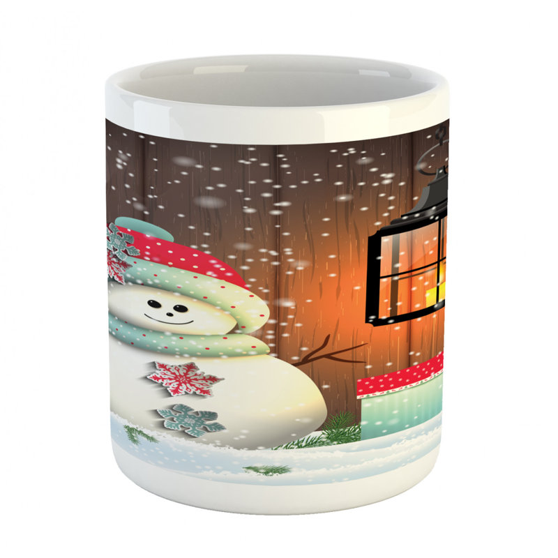 Grande tasse à café bonhomme de neige