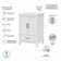 Edion Double Bathroom Vanity with Ceramic Top with Mirror