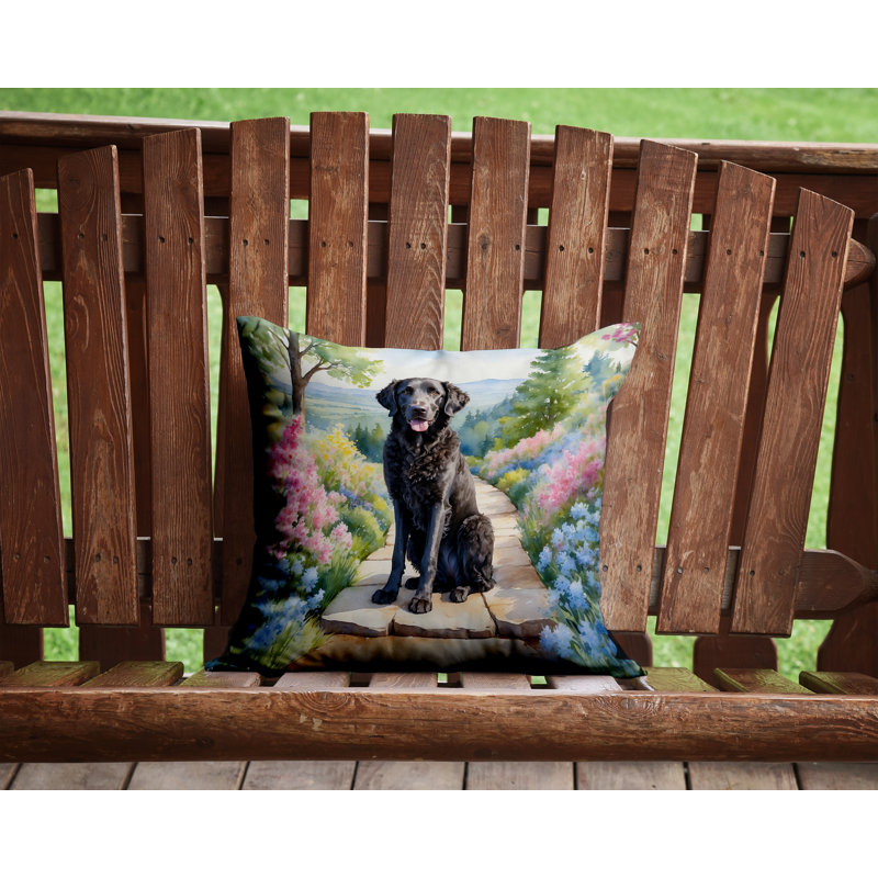 Coussin décoratif intérieur / extérieur Spring Path, H 14 po x l 14 po