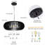 6 - Light Wood Caged Crystal Dimmable Chandelier