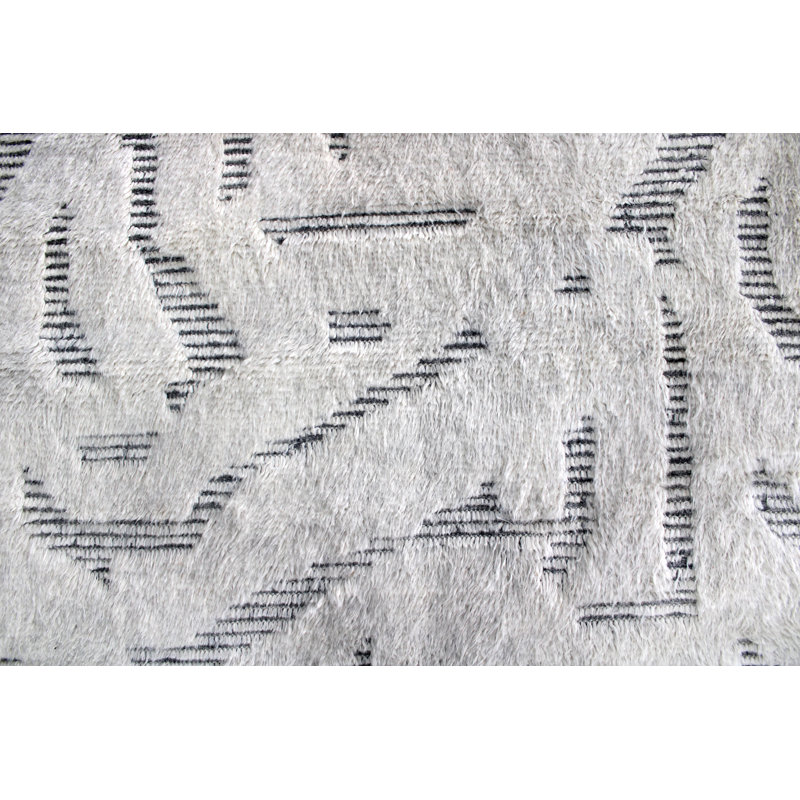 Moroccan Wool Area Rug, Rectangle 10' x 14'