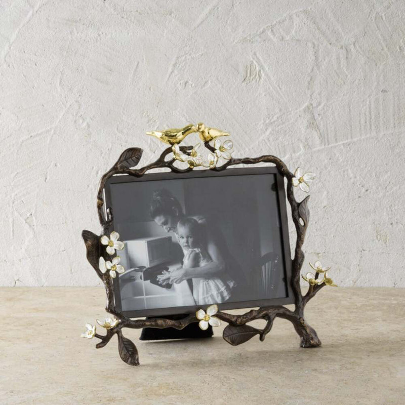 Lovebirds Metal Picture Frame