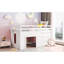 Lit mezzanine simple avec armoire et tablette - blanc-1976283214